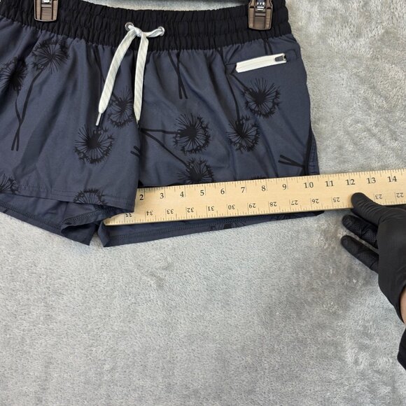 Vuori Clementine Shorts Womens S Dandelion Print Performance Zip Pocket Running - Picture 6 of 11